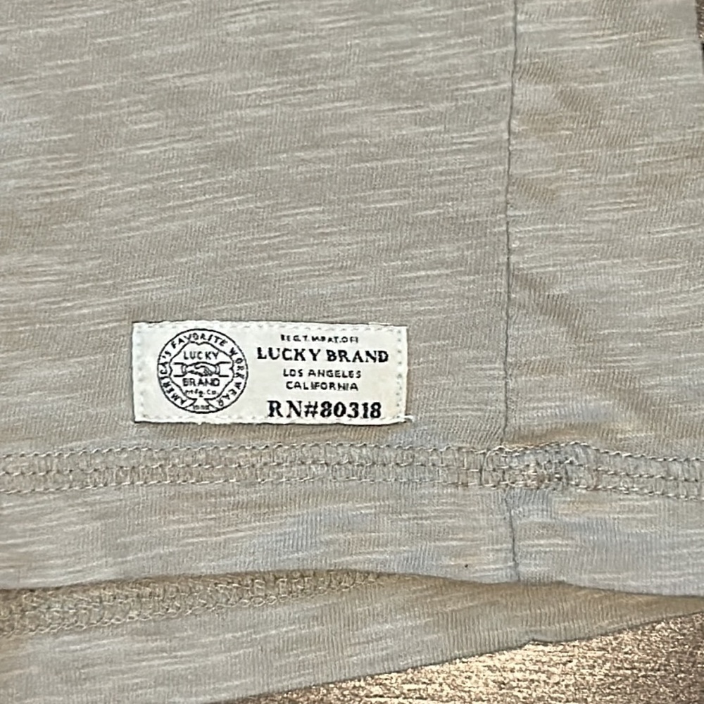 Lucky brand, cotton polo, shirt, light gray - Picture 4 of 4